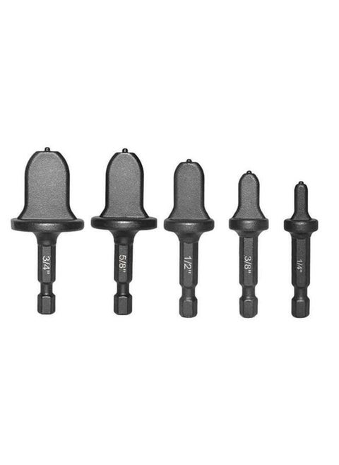 Copper Tube Flaring Tool 5PC Drill Bit Set, Copper Pipe Expander Bit for Air Conditioner Repairing, Include 3/4 5/8 1/2 3/8 and 1/4