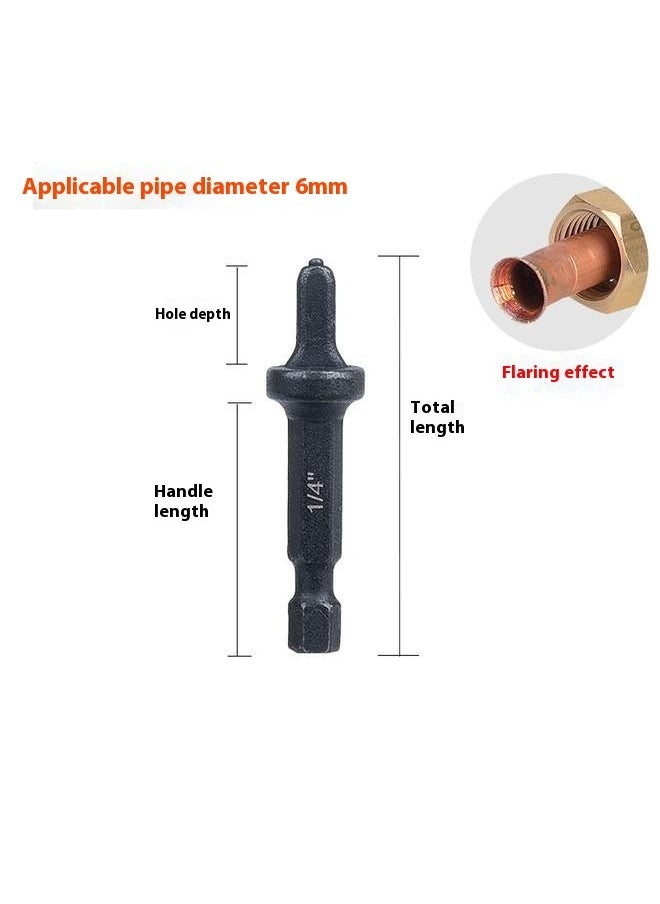 Generic - Copper Tube Flaring Tool 5PC Drill Bit Set, Copper Pipe Expander Bit for Air Conditioner Repairing, Include 3/4 5/8 1/2 3/8 and 1/4 - Image 1