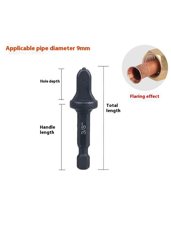 Generic - Copper Tube Flaring Tool 5PC Drill Bit Set, Copper Pipe Expander Bit for Air Conditioner Repairing, Include 3/4 5/8 1/2 3/8 and 1/4 - Image 1