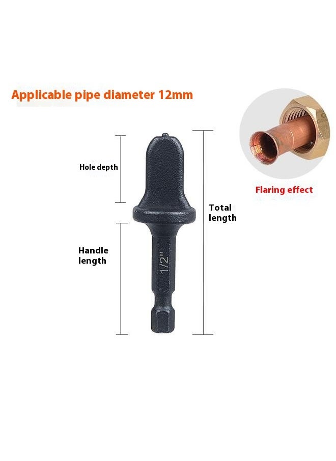 Generic - Copper Tube Flaring Tool 5PC Drill Bit Set, Copper Pipe Expander Bit for Air Conditioner Repairing, Include 3/4 5/8 1/2 3/8 and 1/4 - Image 1