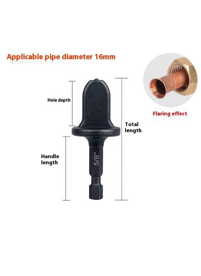 Generic - Copper Tube Flaring Tool 5PC Drill Bit Set, Copper Pipe Expander Bit for Air Conditioner Repairing, Include 3/4 5/8 1/2 3/8 and 1/4 - Image 1