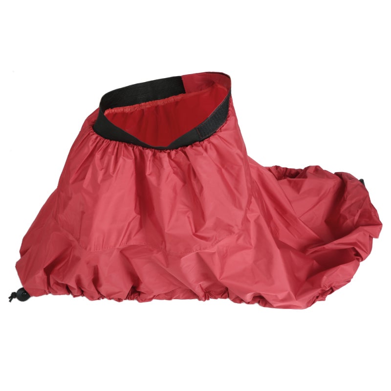 Kayak Skirt: Red L Waterproof Nylon - UV Waterproof Anti-Dust Stretchable Design With Elastic Straps Adjustment Sticker for Outdoor Beach Backyard Kayak Storage Protection - Image 3