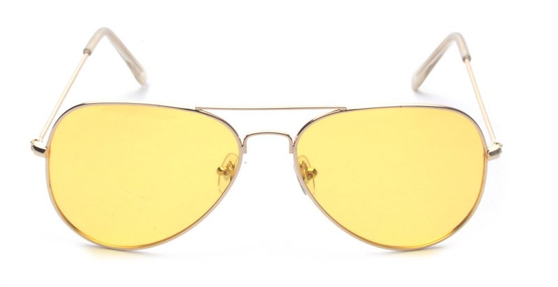 Outray Night Vision Polarized Aviator Sunglasses for Driving (Gold Frame/Yellow Lens, Yellow) - Image 2