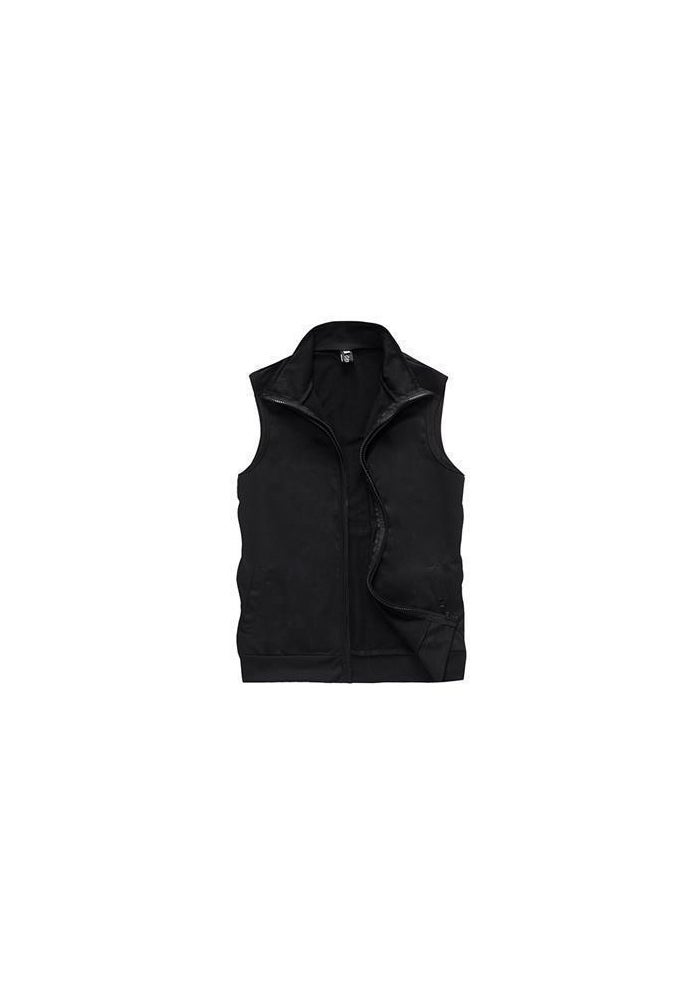 Couple's Sleeveless Sports T-shirt Men's Loose Hooded T-shirt with Chop Sleeve Hoodie Women's Waistcoat Summer Thin BF Vest - Image 1