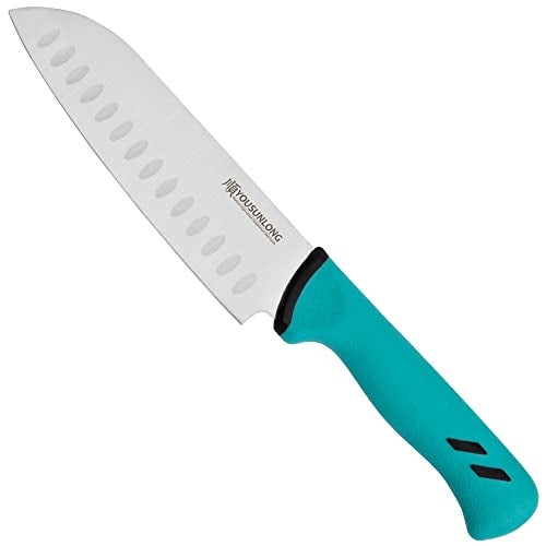 YOUSUNLONG Santoku Knife - 7 Inch - Premium High-carbon Molybdenum Steel Blade - Butcher Meat Processing Chopping Knife - Ergonomic & Non-slip Handle - Image 1