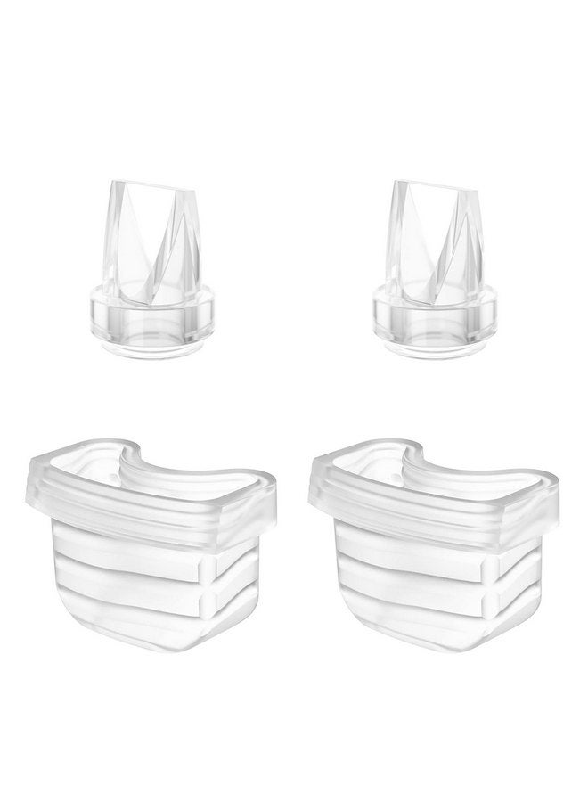 توفيفيلد صمام منقار البط من TOVVILD، 4 قطع، غشاء سيليكون، مناسب لمضخة الثدي Mommed S21، متوافق مع مضخة الثدي Missaa Mumgaroo S18/S19، ملحقات استبدال أجزاء مضخة الثدي - Image 1