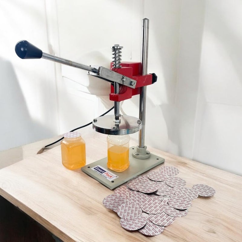 Smartpack Aluminum Foil for Packing of PET (Transparent) Plastic Jars Material | Sealing, Bottle Packing, Silver Foil | One Piece Seal Liner | PET Type Size 60MM with 1000Piece - Image 4