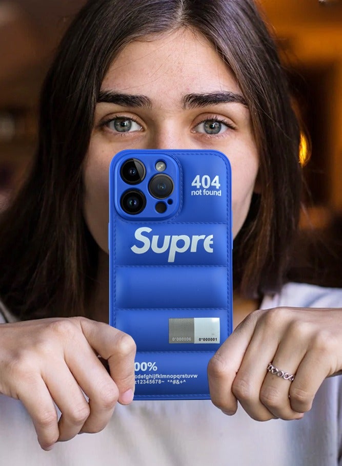 SUPREME حافظة iPhone 14 Pro ذات تصميم منفوخ وغطاء حماية ناعم للجسم - Image 5