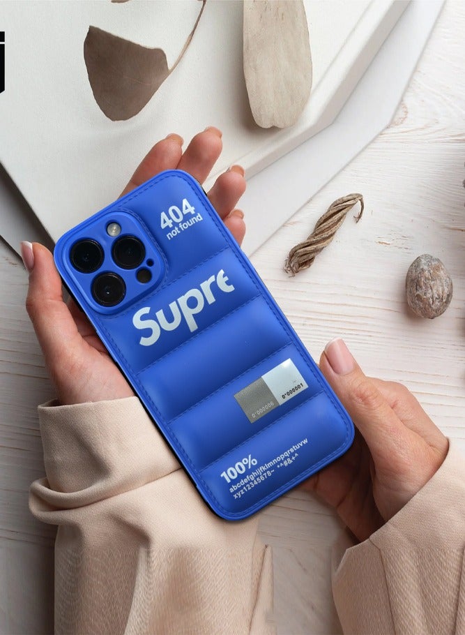 SUPREME حافظة iPhone 14 Pro ذات تصميم منفوخ وغطاء حماية ناعم للجسم - Image 4