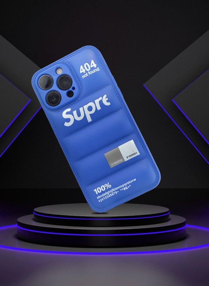 SUPREME حافظة iPhone 14 Pro ذات تصميم منفوخ وغطاء حماية ناعم للجسم - Image 2