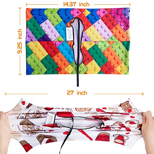 ARTLYMERS 6 Pack Stretchable Book Covers, Jumbo Book Sleeves for Textbook Hardcover Books up to 9 x 11 Inches, Reusable, Washable and Protective Textbook Covers for School Kids Boys Girls - Image 3