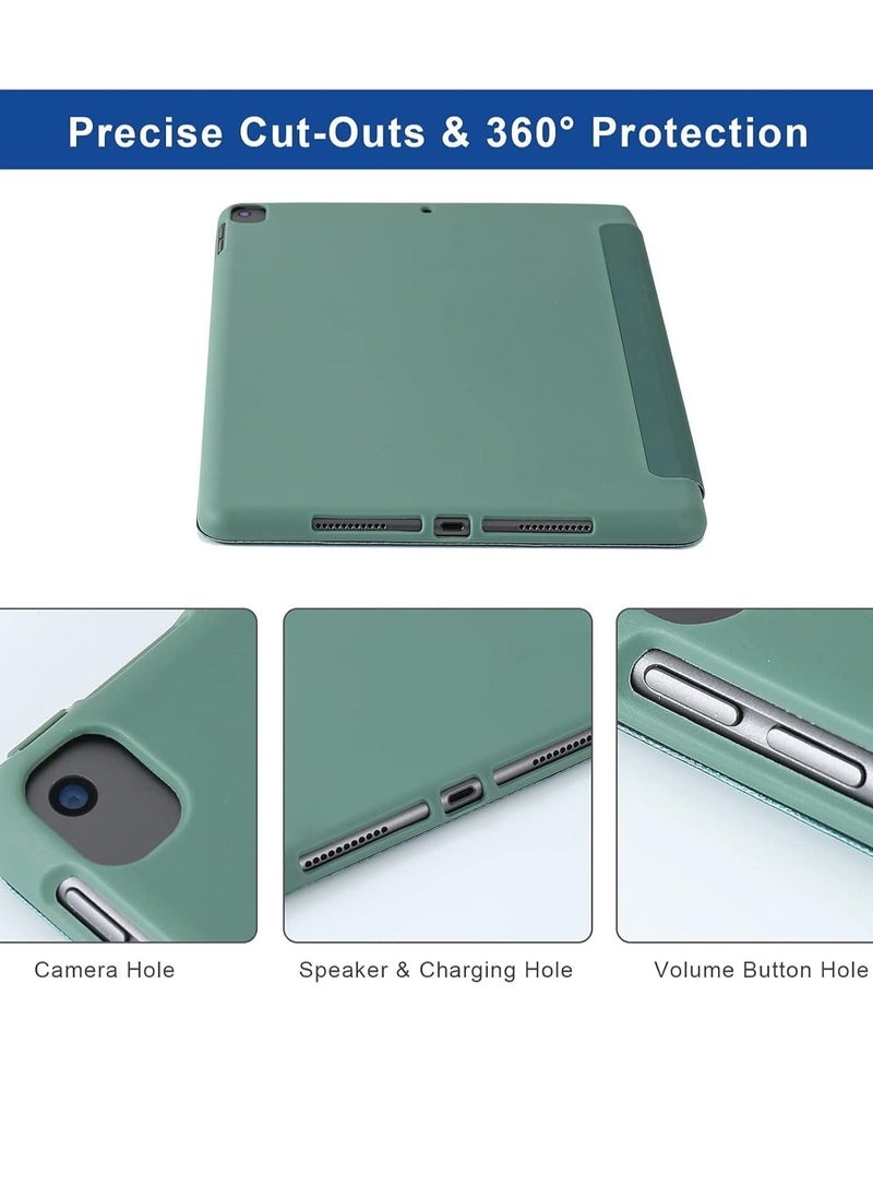 JAJEEK iPad 10.2 inch Case – Compatible with iPad 9th Generation 2021, iPad 8th Generation 2020 & iPad 7th Generation 2019 – 5-in-1 Viewing Angles, Auto Wake/Sleep, Soft Back Cover, Night Green – Stylish, Durable Protection for Your iPad - Image 3