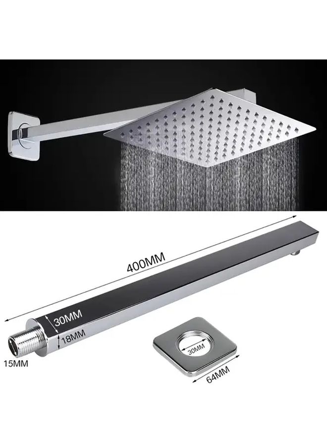 Black Stainless Steel Wall Mounted Shower Arm Concealed Extension for Rain Shower Head - Image 2