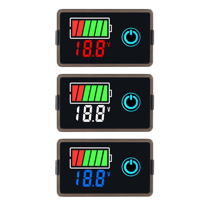 Red Digital Voltages Battery Meter LCD Display Voltmeter Tester Instrument 8 100V Vehicle Boats Marine Home Appliances - Image 4