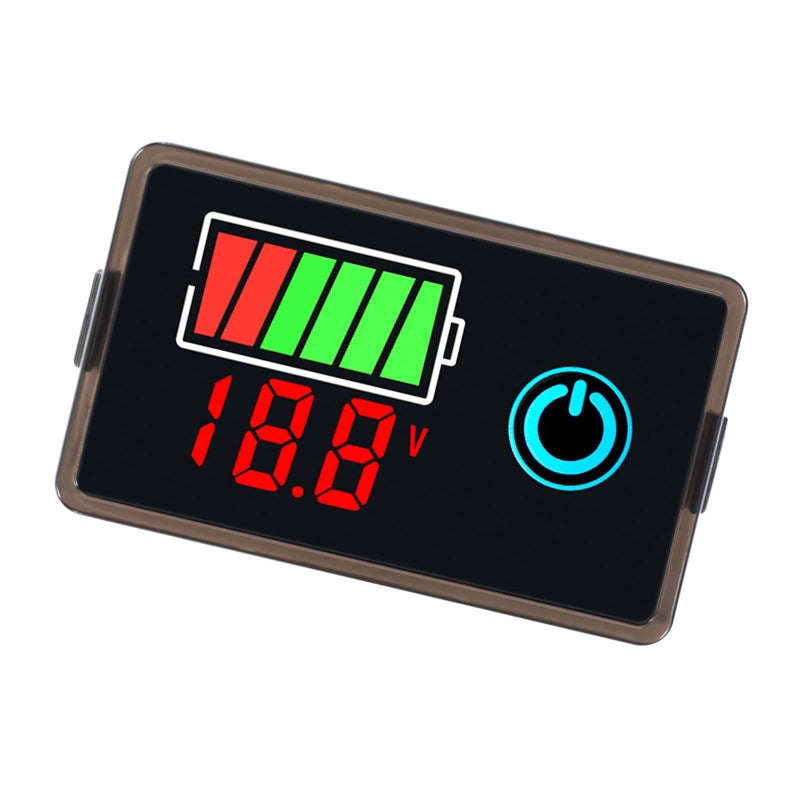 Red Digital Voltages Battery Meter LCD Display Voltmeter Tester Instrument 8 100V Vehicle Boats Marine Home Appliances - Image 2