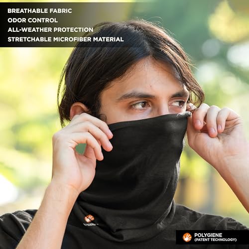 WANDERLOOMS Polygiene Unisex Bandana for Men Hair | Multipurpose Bandana for Men Bike | Odor-Proof, Sun & Dust Protection Neck Warmer for Everyday Use - Image 5