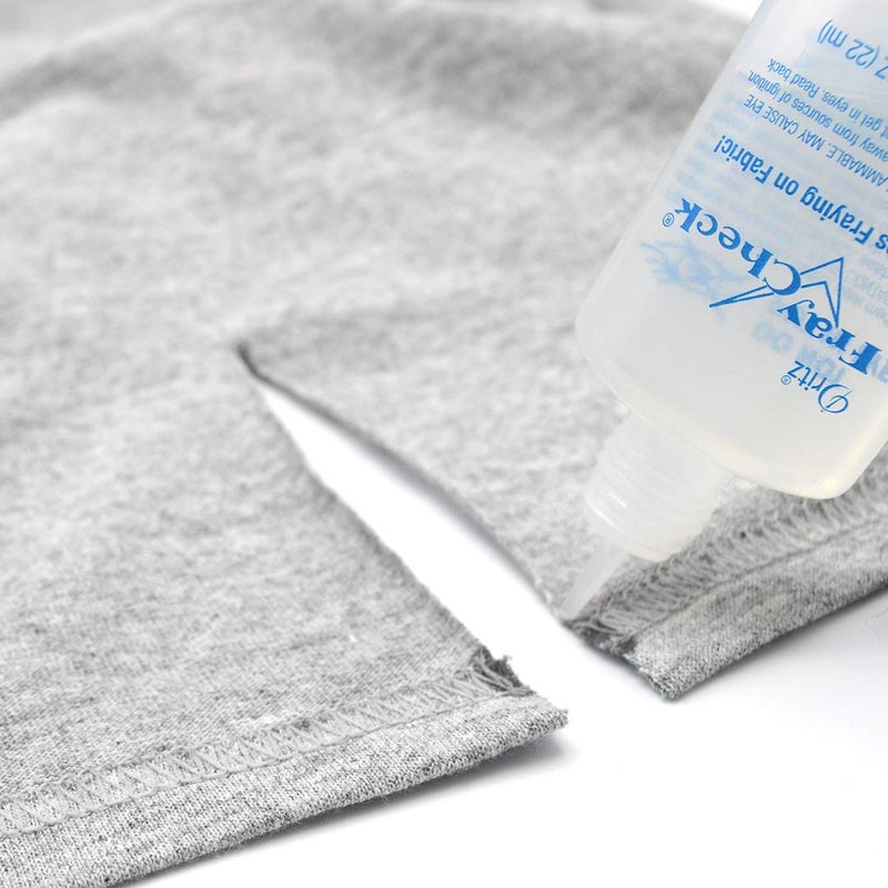 Dritz سائل ختم اللحامات فري تشيك 2 عبوة - واقي حواف قماش شفاف دائم لمنع التآكل وتأمين نهايات الخيط - زجاجات 0.75 أونصة - Image 5