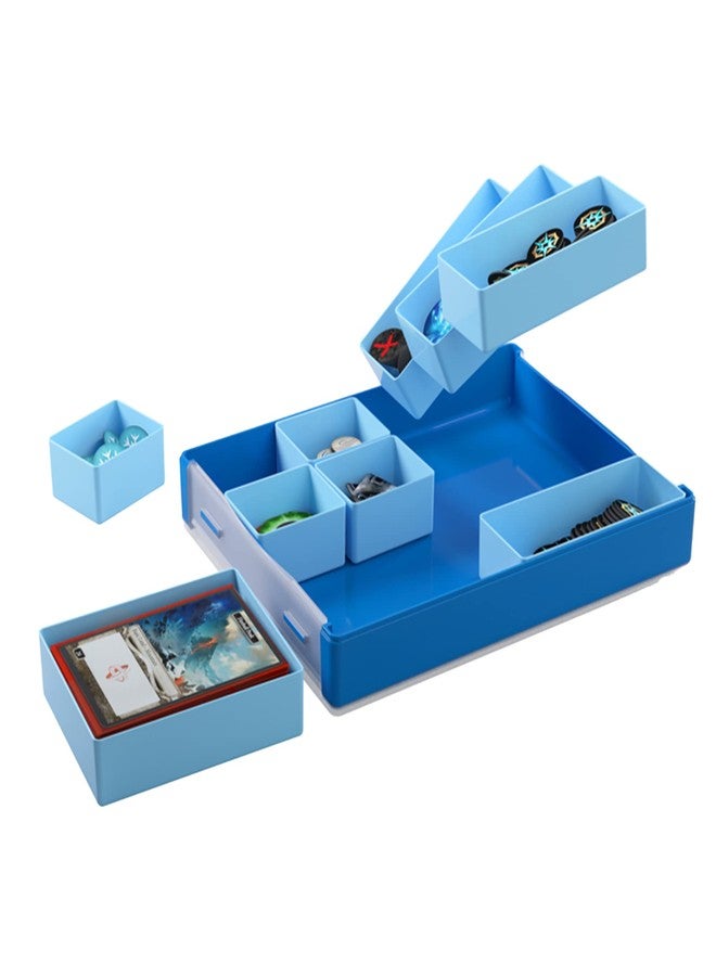 Asmodee Gamegenic Token Silo Convertible | Store & Organize Board Game Tokens | 9 Removable Trays in 3 Different Sizes | Stackable| Convenient Space-Saving Design | Blue Color | Made by Gamegenic (GGS22002ML) - Image 3