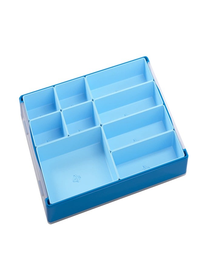 Asmodee Gamegenic Token Silo Convertible | Store & Organize Board Game Tokens | 9 Removable Trays in 3 Different Sizes | Stackable| Convenient Space-Saving Design | Blue Color | Made by Gamegenic (GGS22002ML) - Image 4