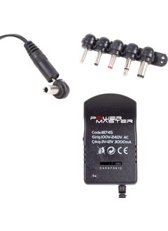 melekstore Powermaster PM-18745 3-Volt - 12-Volt 3-Amp Multi-Tip Regulating Step-up Adapter  - Image 2