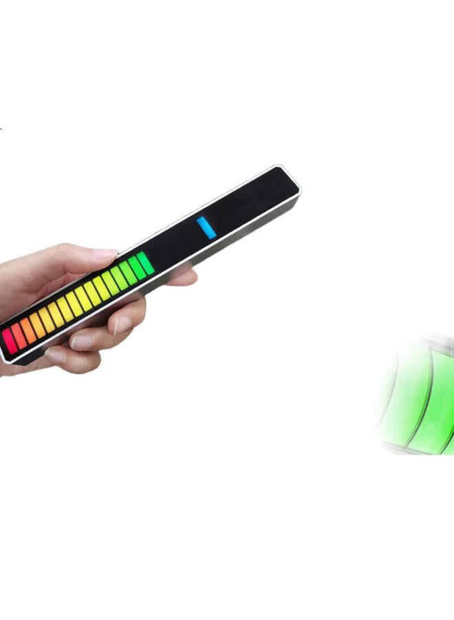 DiGallen Car Decoration Ambient Light, Rgb Sound-Picking, Voice-Controlled Music Rhythm Light, Computer Desktop Ornament, White - Image 2