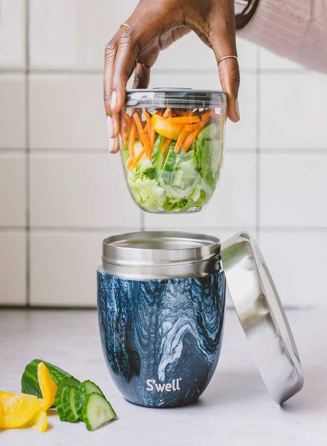 S'well 12821-H20-H64065 Stainless Steel Bowls - 21.5oz - Azurite Marble Eats - Triple-Layered Vacuum-Insulated Containers Keeps Food Cold for 11 Hours and Hot for 7 - Condensation/ Leak-Free - Image 2