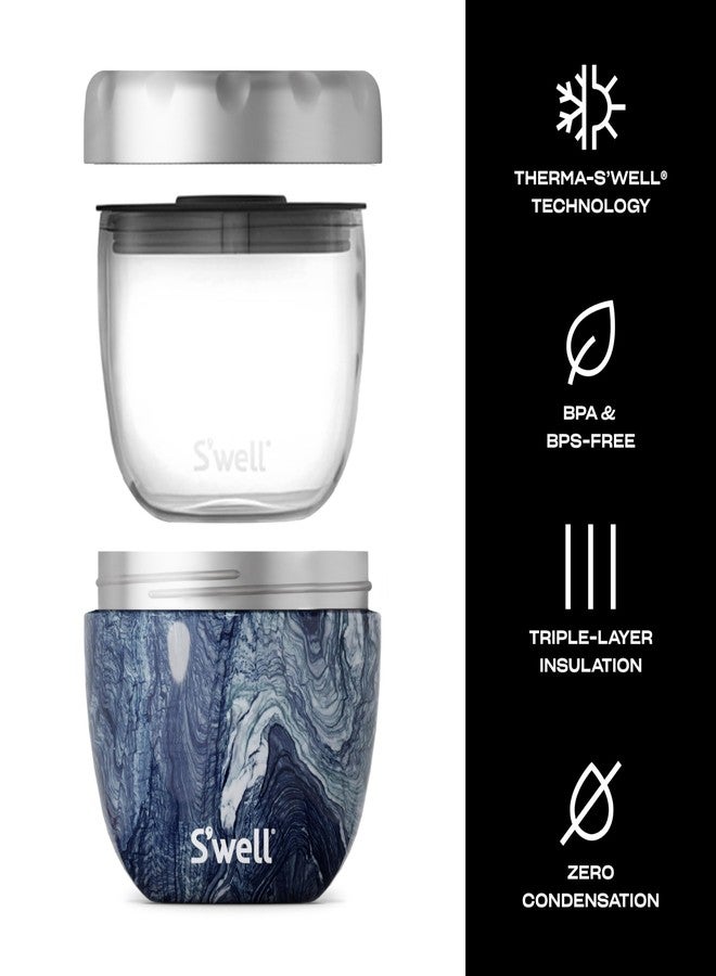 S'well 12821-H20-H64065 Stainless Steel Bowls - 21.5oz - Azurite Marble Eats - Triple-Layered Vacuum-Insulated Containers Keeps Food Cold for 11 Hours and Hot for 7 - Condensation/ Leak-Free - Image 4