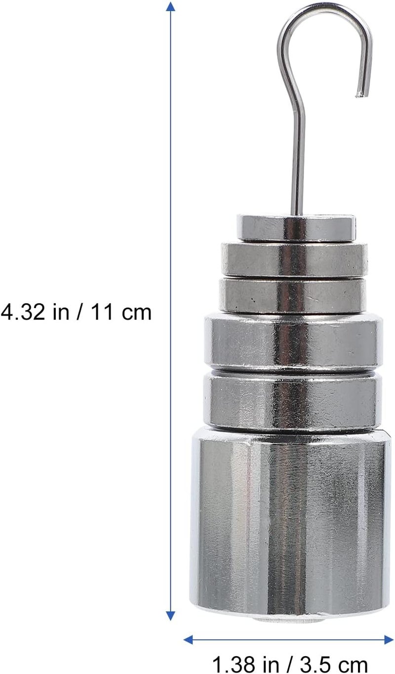 كلاراكو مجموعة واحدة من معدات التجارب الميكانيكية من كلارك، كتل مشقوقة، كتل مشقوقة وحامل، كتلة مشقوقة مع حامل، أداة تدريس الفيزياء، جهاز مختبر مع خطاف معدني - Image 3