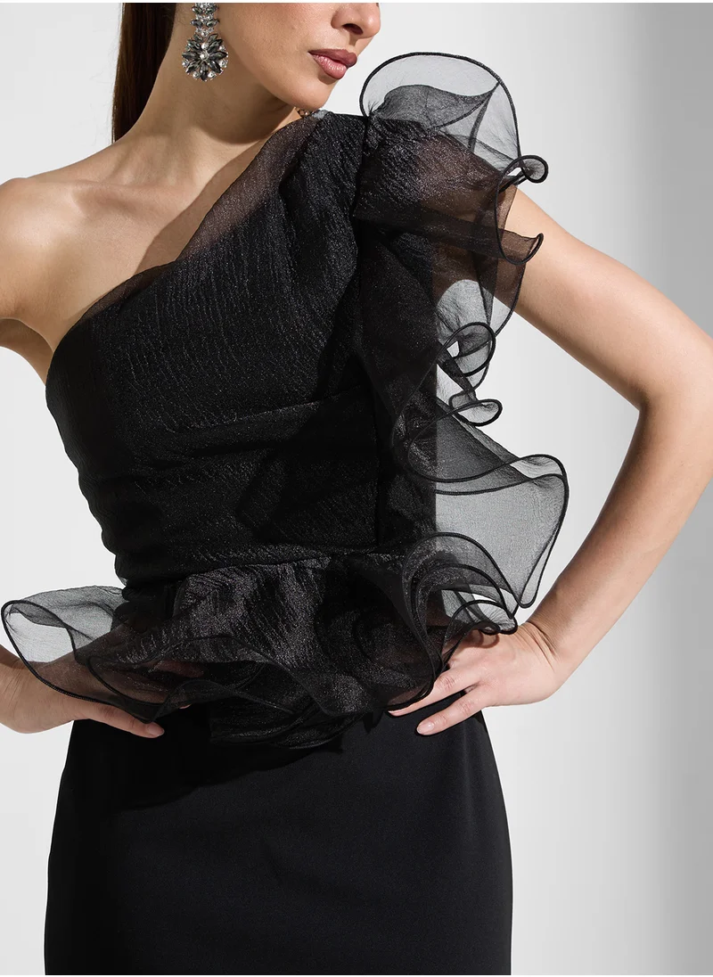 ايرا One Shoulder Maxi Dress