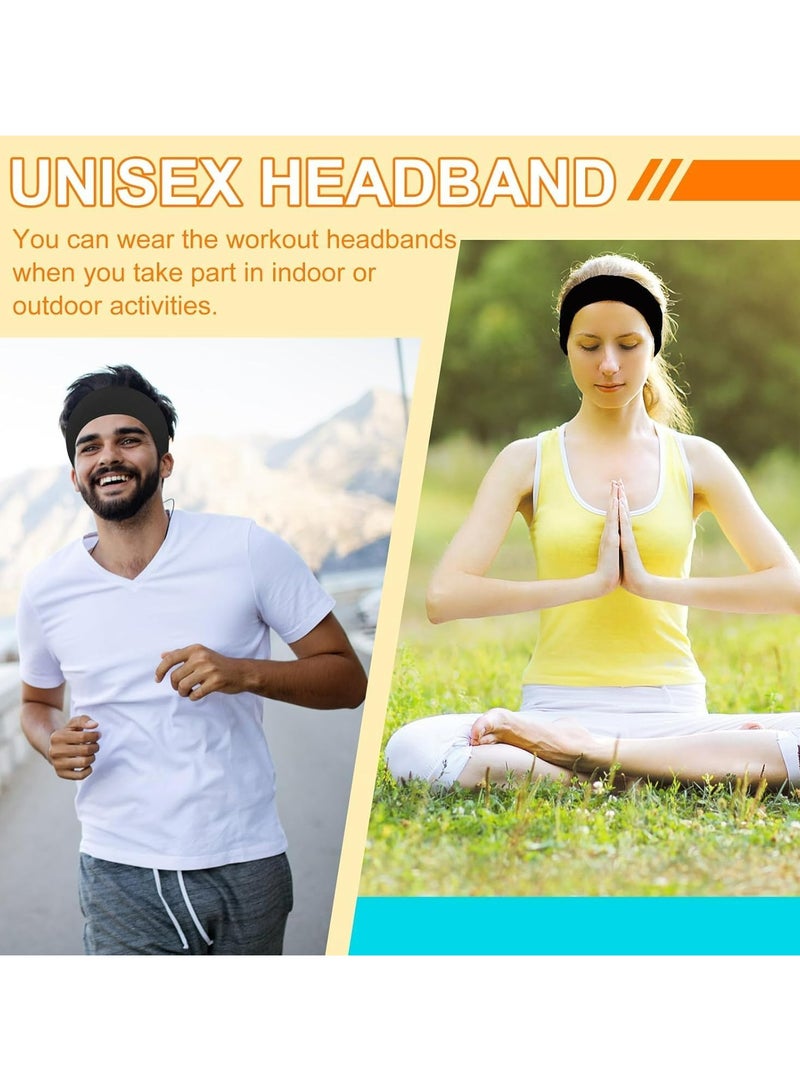 أوزيغالور عصابة رأس رياضية ناعمة للرجال والنساء، غير قابلة للانزلاق لليوغا والجري (أسود) - Image 5