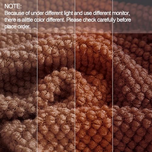 LOMAO Knitted Throw Blanket with Tassels Bubble Textured Lightweight Throws for Couch Cover Home Decor (Caramel, 50x60) - Image 3