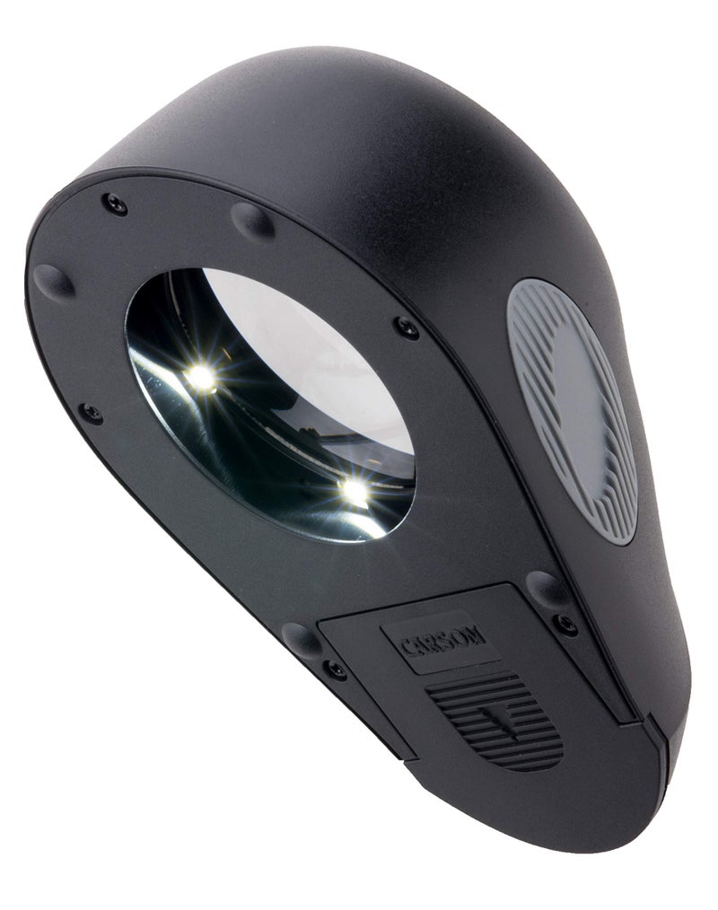 Carson LumiLoupe Ultra 5x LED Lighted Stand Loupe Magnifier with 3 Brightness Settings (LL-88) - Image 4