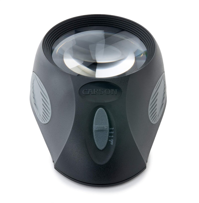 Carson LumiLoupe Ultra 5x LED Lighted Stand Loupe Magnifier with 3 Brightness Settings (LL-88) - Image 3