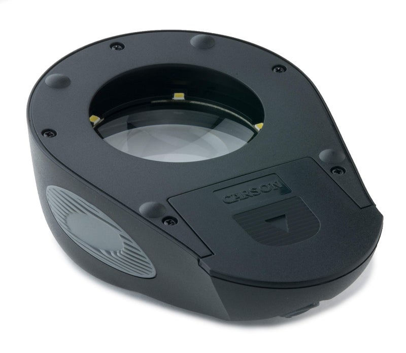 Carson LumiLoupe Ultra 5x LED Lighted Stand Loupe Magnifier with 3 Brightness Settings (LL-88) - Image 5