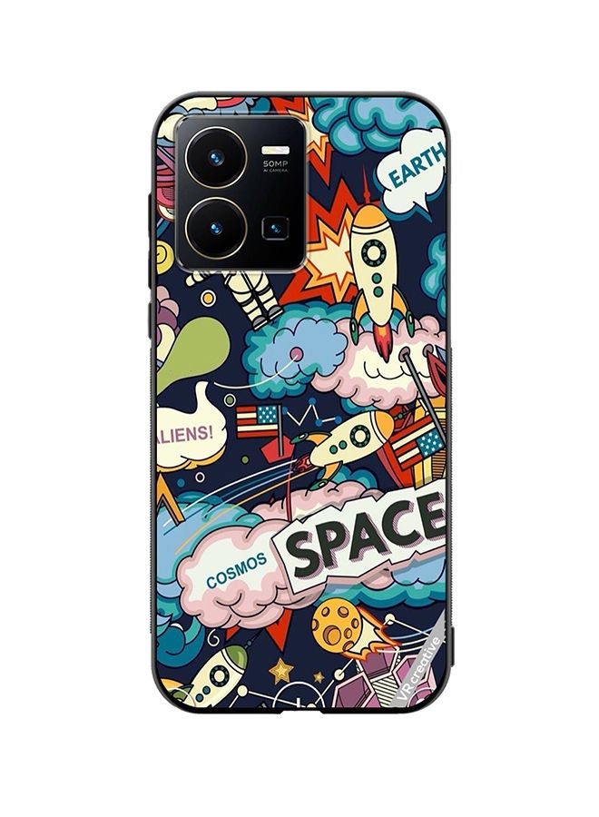 Protective Case Cover For Vivo Y35 Space Design Multicolour