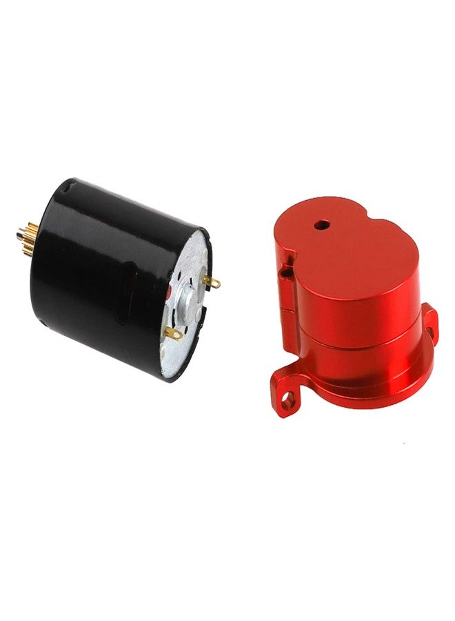 Vgoohobby Aluminum Alloy Gearbox Housing Gear Box & Steel Gears with 370 Motors Compatible with WPL D12 1/10 RC Car (Red) - Image 2