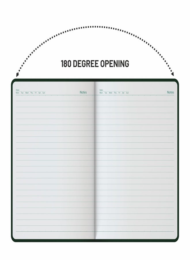 Anupam Daily Notes A5 Journal Notebook | 256 Pages | 80 GSM Premium Paper | Matte PVC Hard Cover with Matching Elastic Band | Undated Planner, Notes & Details Pages | Elegant Foil Cover | Maroon - Image 5
