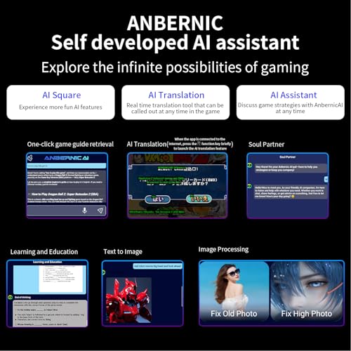 GiipGoop RG 476H Retro Handheld Game Console RG 476H Retro Game Console 47 inch IPS MultiTouch Screen Android 13 Unisoc T820 Processor RG476H Support 1080p DP Output WiFi Bluetooth Indigo - Image 5