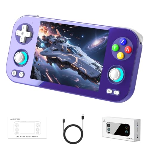GiipGoop RG 476H Retro Handheld Game Console RG 476H Retro Game Console 47 inch IPS MultiTouch Screen Android 13 Unisoc T820 Processor RG476H Support 1080p DP Output WiFi Bluetooth Indigo - Image 1