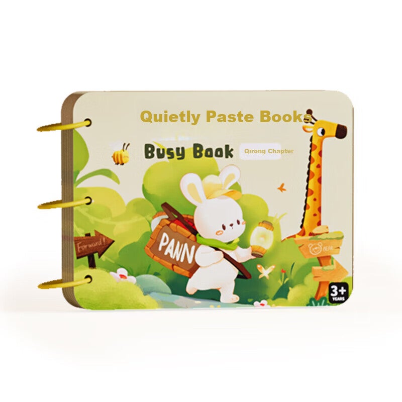 كتاب Xinge Quiet Sticker Book ، كتاب تمزيق الشريط السحري للأطفال ، كتاب لاصق اليد المسيل للدموع ، كتاب التعليم المبكر المعرفي للأطفال لمدة عامين ، لعبة تدريب التركيز للبنين والبنات ، إصدار التنوير من 1 إلى 3 سنوات ، 34 صفحة - Image 4