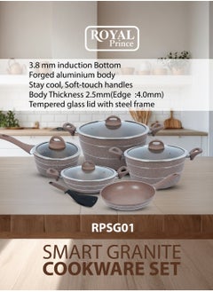 10-Piece Smart Granite Cookware Set – Forged Aluminum, Induction-Compatible, Nonstick & Durable Cookware with Soft Touch Handles RPSG01 - pzsku/Z0DB909C6A655D1B5396DZ/45/_/1740234342/00f5daee-588c-44c9-889e-2c47c50e2060