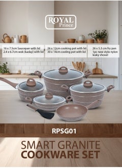 10-Piece Smart Granite Cookware Set – Forged Aluminum, Induction-Compatible, Nonstick & Durable Cookware with Soft Touch Handles RPSG01 - pzsku/Z0DB909C6A655D1B5396DZ/45/_/1740234352/3d96decf-55ed-46a6-9da1-3f327d0d7687