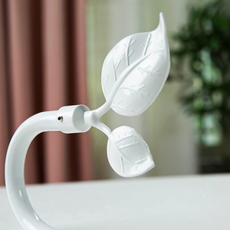 HIKMLK Leaf Shaped Curtain Tieback Holdbacks 2pcs, Handmade Metal Curtain Side Holders for Wall, Curtain Hook Pull Backs for Drapes Window Decoration - Image 2