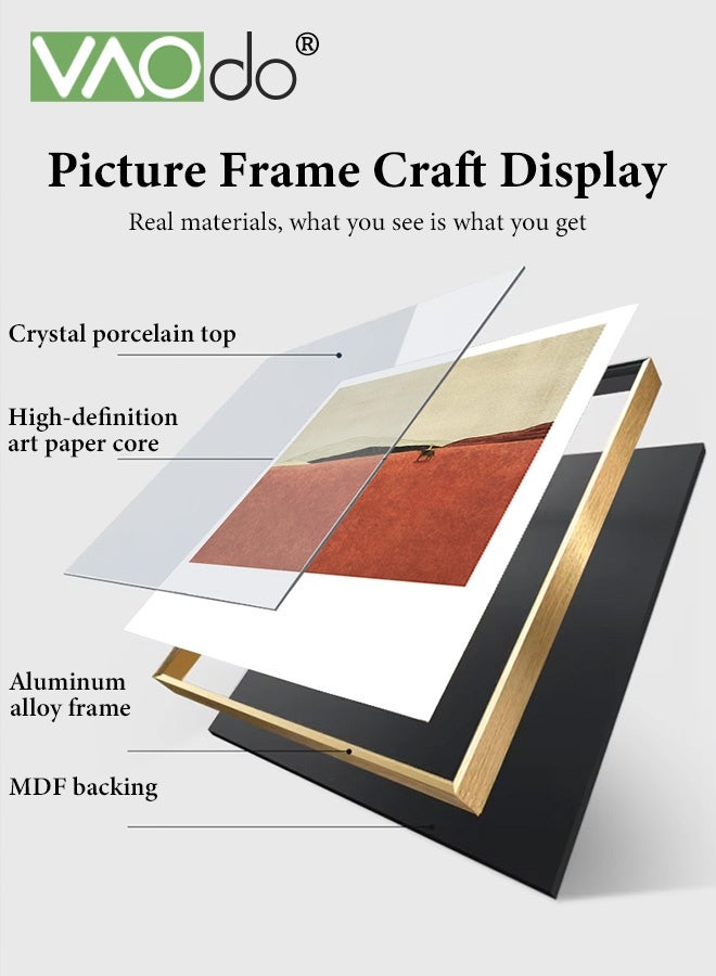 VAOdo Aluminum Alloy Frame Wall Art Stretched, Nordic Decorative Painting, Premium Maximalist Home Decoration, Wall Art Painting, Modern Style Canvas Wall Painting for Living Room Bedroom Office 40*40CM - Image 5