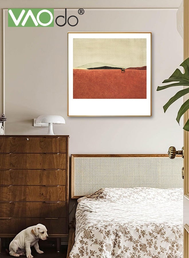 VAOdo Aluminum Alloy Frame Wall Art Stretched, Nordic Decorative Painting, Premium Maximalist Home Decoration, Wall Art Painting, Modern Style Canvas Wall Painting for Living Room Bedroom Office 40*40CM - Image 2