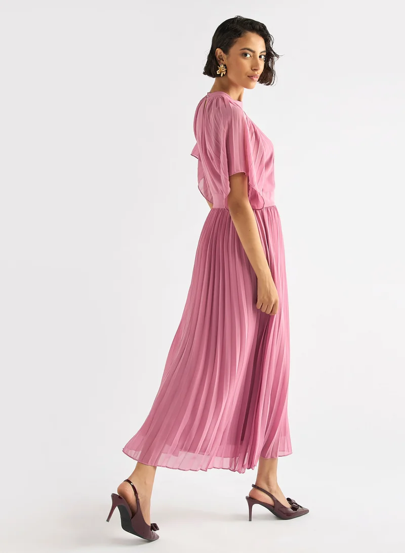 Splash FAV Pleated Chiffon Dress