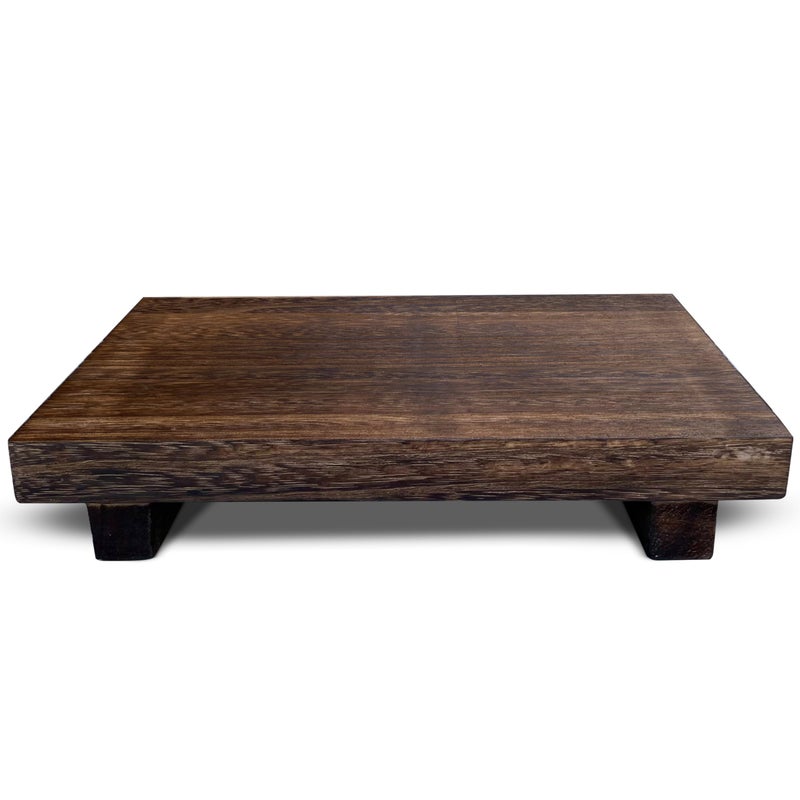 Lyfe Simple Lyfe Simple Wood Riser Rustic  Rectangular Pedestal Stand  Brown 9 x 6 Inch 