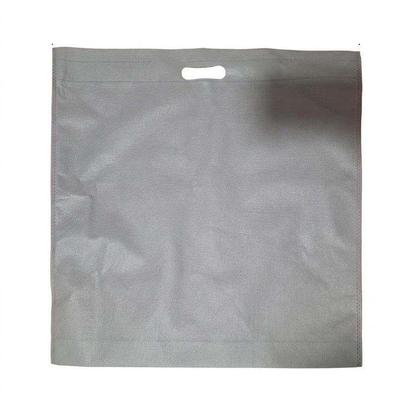 10 Pieces Woven Fabric Bags for Shopping and Gift Wrapping 50x50cm Reusable (Anthracite)