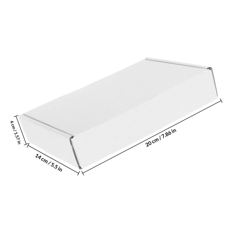 10pcs White Triple Layer Corrugated Mailer Boxes 20x14x4cm Small Business Shipping Packaging - Image 3