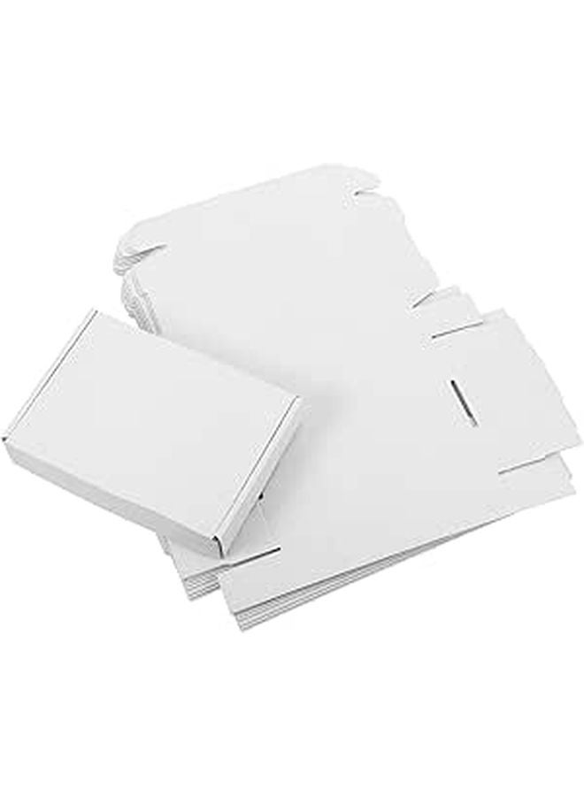 10pcs White Triple Layer Corrugated Mailer Boxes 20x14x4cm Small Business Shipping Packaging - Image 1
